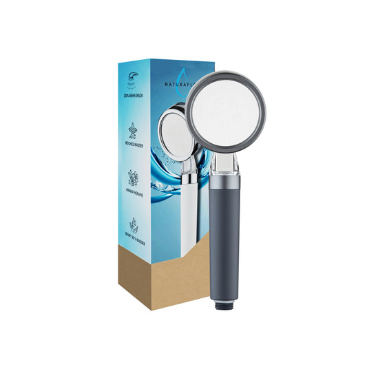 NaturaFlow™ Duschkopf mit Vitamin-C & Sediment-Filter (Set)